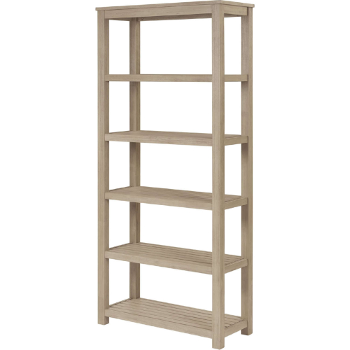 Tiburon Bookcase in Drifted Sand Beige Wood